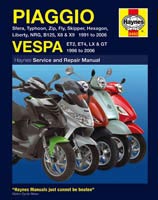 Haynes Manual - Piaggio (Vespa) Scooters