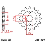 JT Front Sprocket JTF327-14