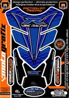 Kawasaki K Racing (Blue) Motografix Quadrapad Tank Pad