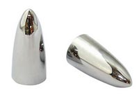 Tyre Valve Caps - Chrome Bullet