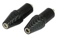 Carbon Look Bullet Bar End Weights