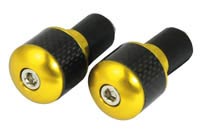 Gold Bar End Weights with Carbon Fibre Inset