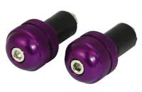 Purple Round 18mm Bar End Weights