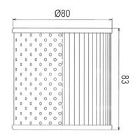 Hiflo Oil Filter - HF126 Approximate Dimensions