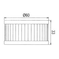 Hiflo Oil Filter - HF137 Approximate Dimensions