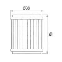 Hiflo Oil Filter - HF141 Approximate Dimensions