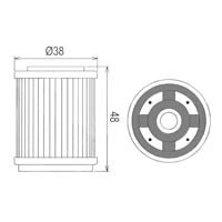 Hiflo Oil Filter - HF143 Approximate Dimensions