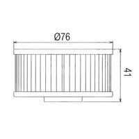 Hiflofiltro Oil Filter HF144 Approximate Dimensions