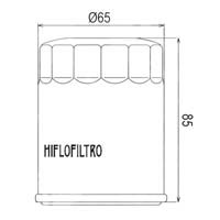 Hiflo Oil Filter HF148 Approximate Dimensions