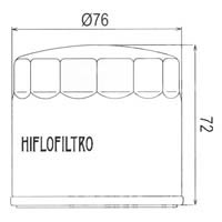 HF153 Hiflo Oil Filter Approximate Dimensions