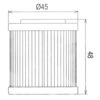 Hiflo Oil Filter - HF154 Approximate Dimension