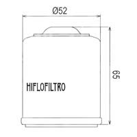Hiflofiltro Oil Filter HF183 Approximate Dimensions