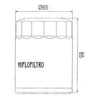 Hiflofiltro Oil Filter HF198 Approximate Dimensions