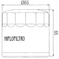 Hiflofiltro Oil Filter HF553 Approximate Dimensions