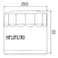 Hiflo Oil Filter - HF554 Approximate Dimensions