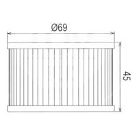 Hiflofiltro Oil Filter HF561 Approximate Dimensions