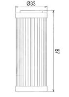 Hiflo Oil Filter - HF652 Approximate Dimensions