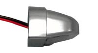 Brushed Aluminium 'Cluster' LED Number Plate Light - Side View