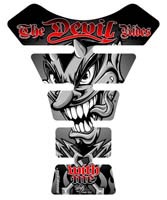 Motografix Tank Pad - The Devil Rides (Blk/Silver)