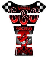 Motografix Tank Pad - Team 666 Racing (Red)