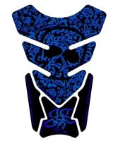 Motografix Tank Pad - Skull Flower (Blue)