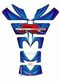 Motografix Tank Pad - Suzuki (Blue / White) Spine Pad
