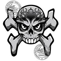 Motografix Tank Pad - Streetfighter Skull (Black)