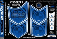 BMW K1300R/RS (Blue) Motografix Tank Pad