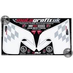 BMW K1300S Motografix white knee boards