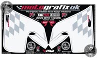 BMW K1300S (White) Motografix Knee Boards