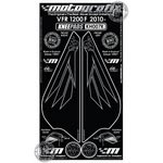Honda VFR1200F Black Motografix Knee Boards
