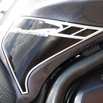 Yamaha FZS1000 Fazer (2001 to 2005) Black Motografix Knee Section Number Boards 3D Gel Protection System (KY012U)