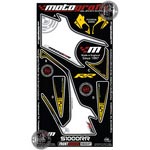 BMW S1000RR Motografix (White and Sun Yellow) Front Number Board