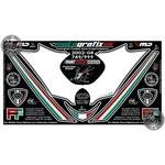 Ducati 749 / Ducati 999 (Nov 2002 to Dec 2004) Motografix (White) Front Fairing Number Board 3D Gel Protection System (ND002U)