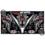 Triumph Tiger 1050 Motografix Union Jack Front Fairing number board