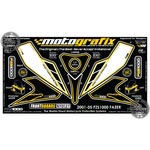 Yamaha FZS1000 Fazer Motografix (White / Yellow / Black) Front Number Board