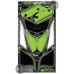 Kawasaki ZX-10R Ninja (2010) Green / White Motografix Rear Number Board and Front Mudguard Protectos