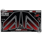 Honda GL1800 Black / Red Motografix Knee Boards