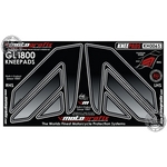 Honda GL1800 Silver / Black Motografix Knee Boards