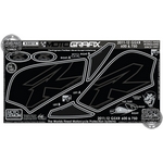 Suzuki GSX-R600 Black Motografix Knee Boards