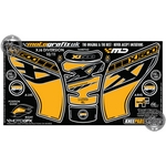 Yamaha XJ6 Diversion Yellow Motografix Knee Boards