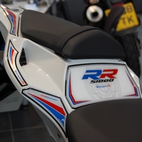 BMW S1000RR Motografix (White / Red / Blue) Rear Number Board (RB0009MS)