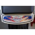 Honda CBR1000RR Fireblade Red / White / Blue Motografix Rear Seat Unit Number Board 3D Gel Protection System (RH014RWB shown fitted)