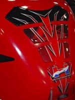 Motografix Tank Pad - Honda RR Roadrace (Red / Black) Spine Pad