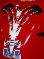 Motografix Tank Pad - Honda RR Roadrace (Red / White / Blue) Spine Pad