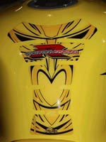 Motografix Tank Pad - Suzuki (Yellow) Spine Pad