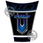 Suzuki GSX1400 Black / Blue Motografix Tank Pad