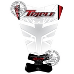 Triumph Triple (White) Motografix Tank Pad