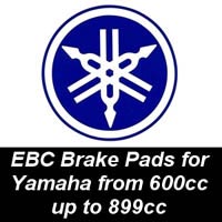 EBC Brake Pads for Yamaha Motorcycles from 600cc to 899cc EBC Brake Pads for Yamaha Motorcycles from 600cc to 899cc
