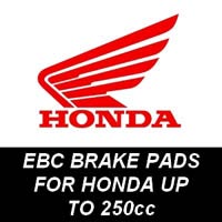 EBC Brake Pads for Honda Motorcycles up to 250cc EBC Brake Pads for Honda Motorcycles up to 250cc